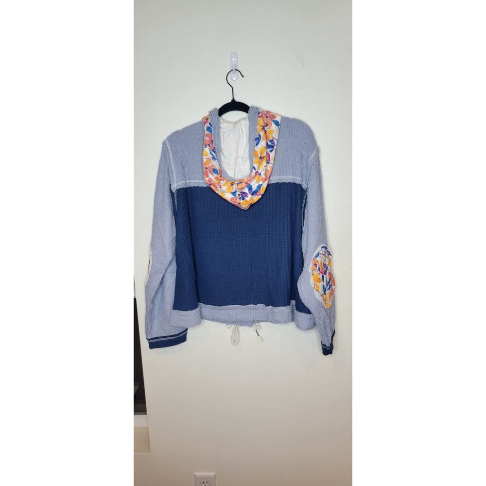 POL Boho Patchwork Hoodie Womens Medium NWOT - Picture 5 of 5